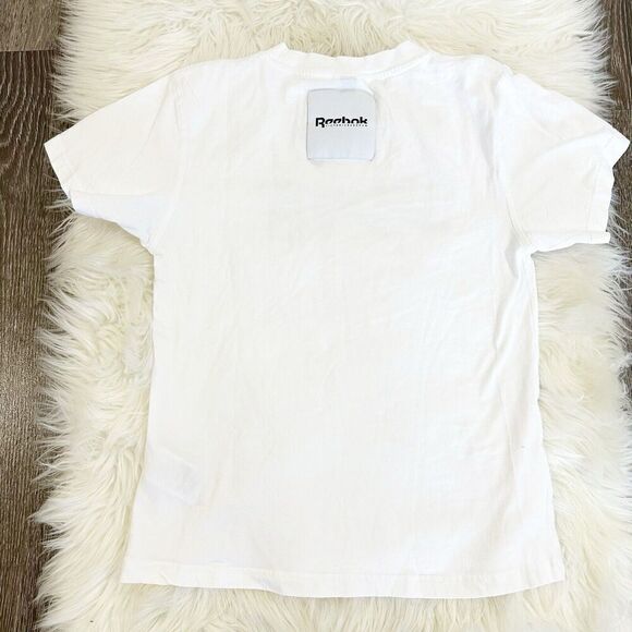 Victoria Beckham X Reebok Womens Tshirt Tee Size XS White Logo Crew Neck Classic - Picture 5 of 9